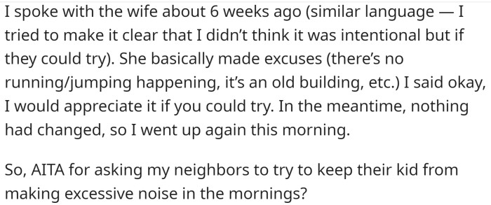 OP shares the details