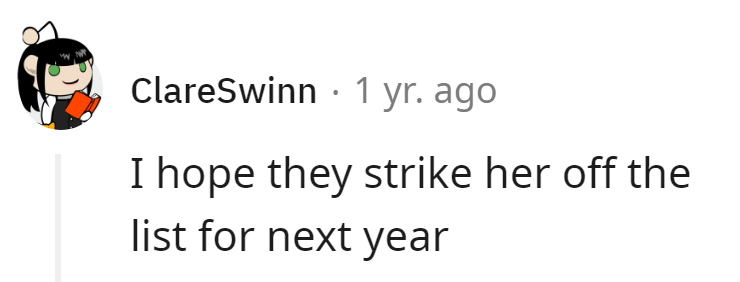 Next year's list: No room for the ungrateful, just those who sled and appreciate it!