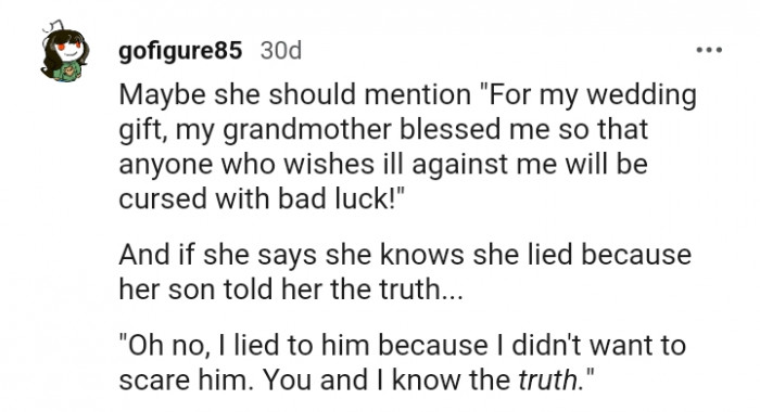 What She Should Mention Instead