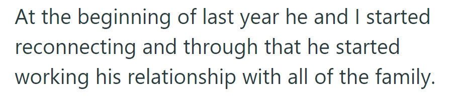 Last year, Lazar and his family began reconnecting, prompting him to mend his relationships with them.