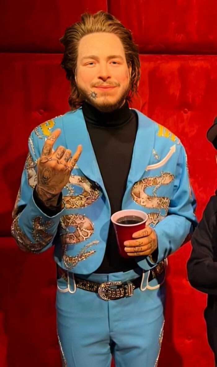"“Post Malone” Wax Figure, Somewhere In Tennessee"
