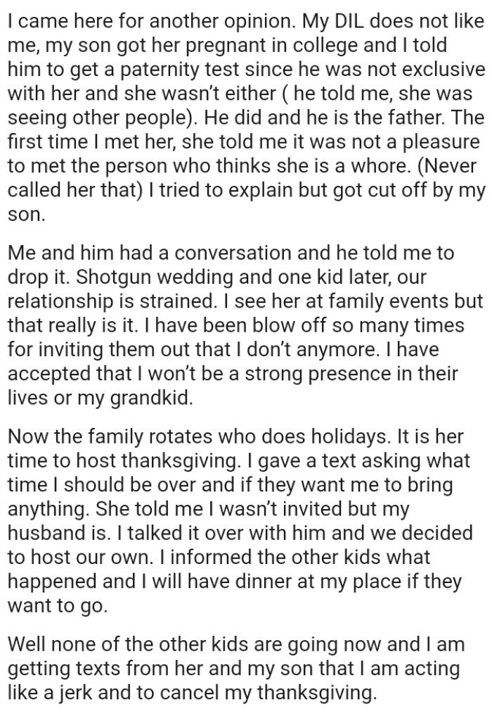OP Has Accepted That She Won’t Be a Strong Presence in Their Lives or Her Grandchild's
