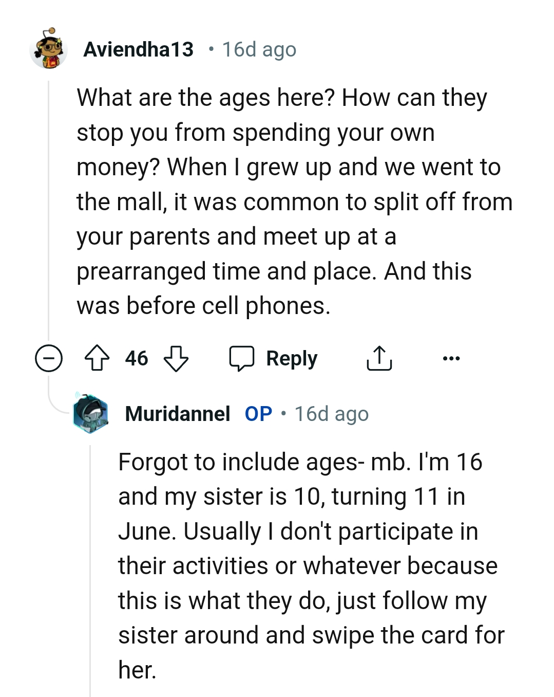 It was common to split off from your parents