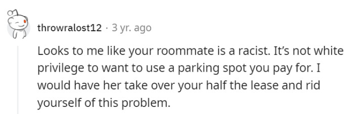 Hand over the lease; let her deal with the headache.