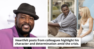 Quinton Aaron, Sandra Bullock's co-star in The Blind Side, is 'battling for his life' following a fall.