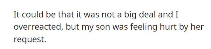 OP overreacted and his wife also, but it’s about the kid.