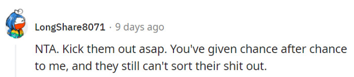 It's high time to show them the exit, especially after giving them numerous chances to get their act together.