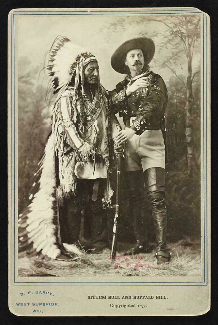 "Nine Years After Little Bighorn, Sitting Bull Posed Beside Buffalo Bill During The Wild West Show, 1885"
