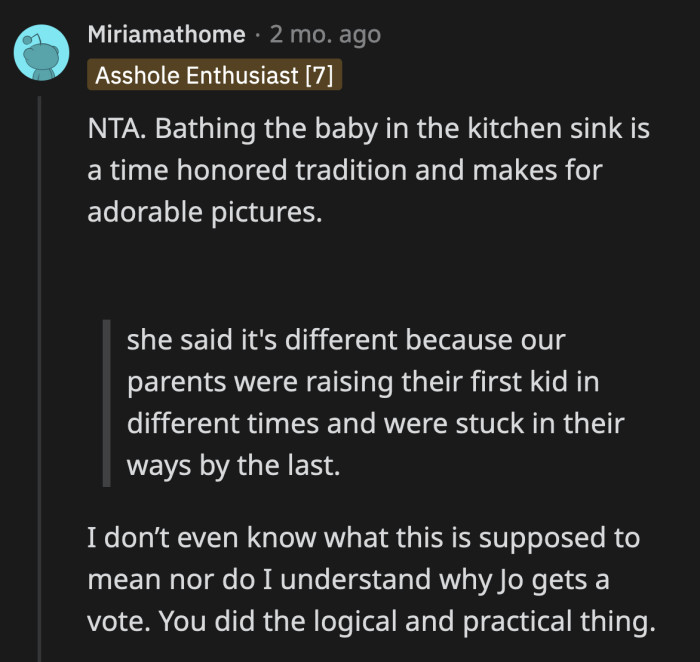 Jo is 25 years old, she'll get over it