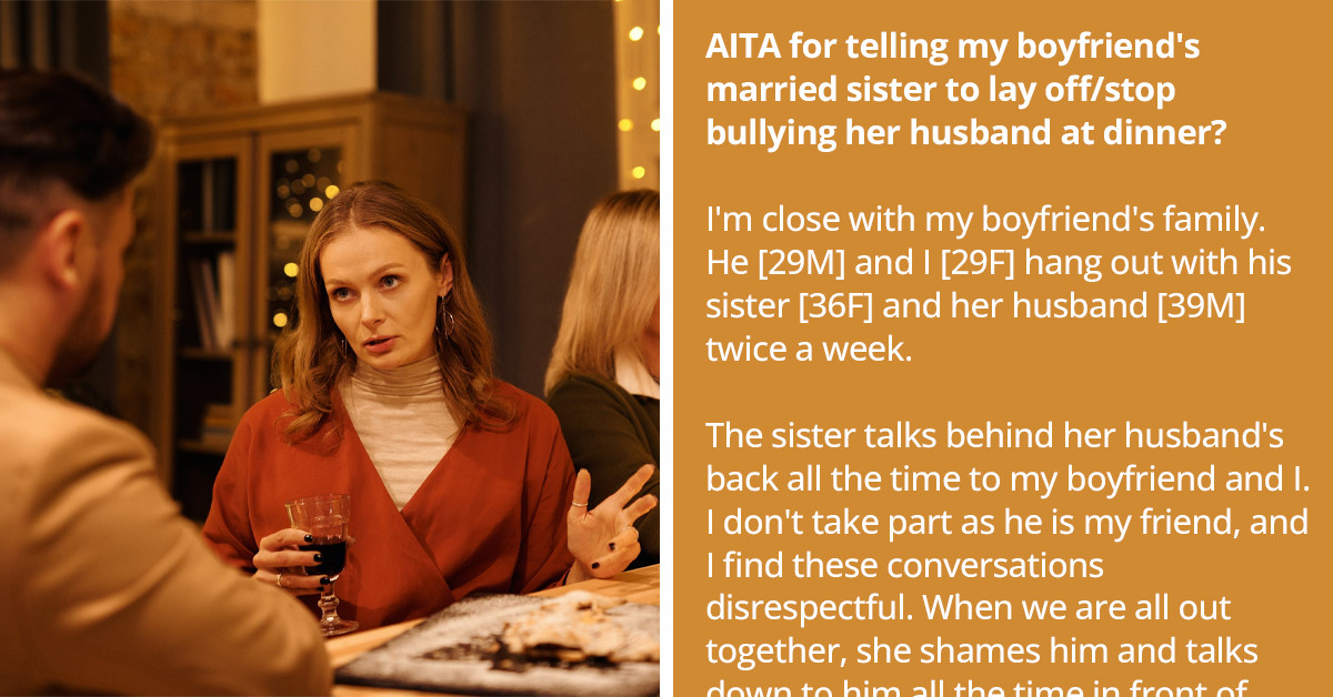 Woman Reprimands Her Boyfriend's Sister For Bullying Her Husband In Public