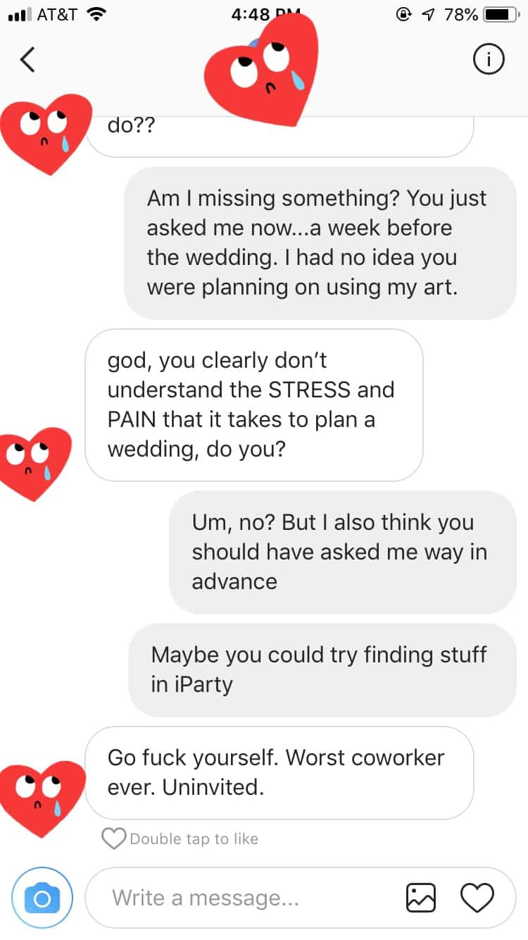 Not giving free centerpieces!