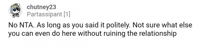 Essentially everyone agreed that OP was NTA