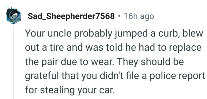 They should be grateful instead