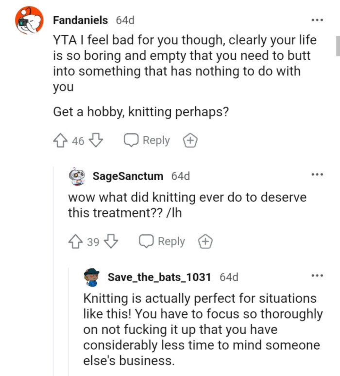 This Redditor believes the OP's life must be so boring