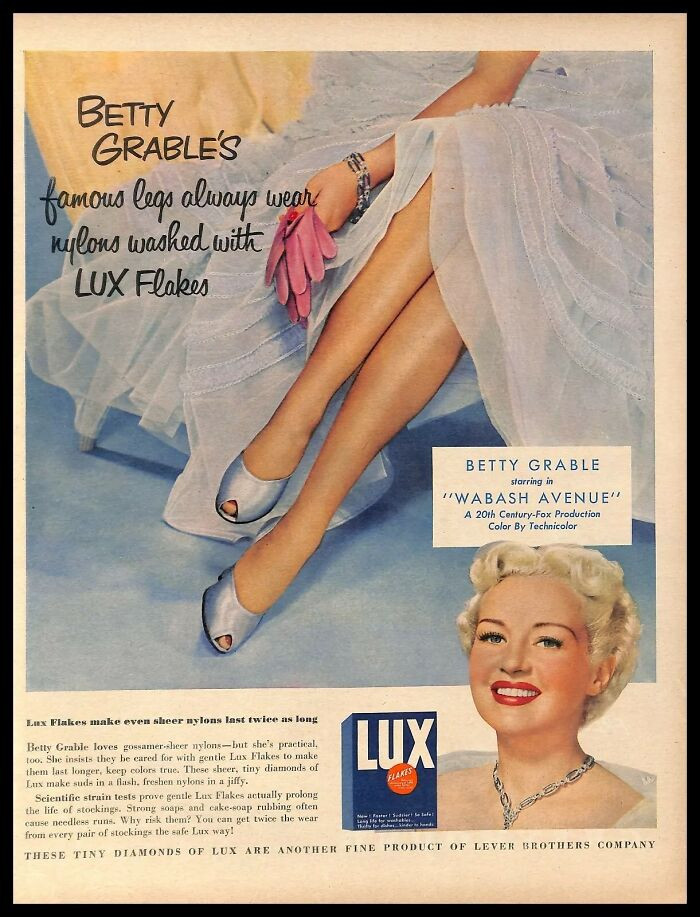 1950, Lux Flakes Nylons Ft. Betty Grable
