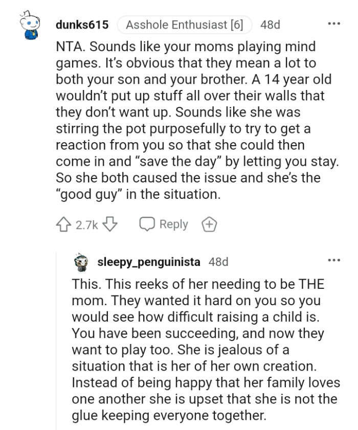 She caused the issue and still wants to be the good guy