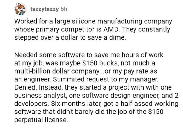 Stepping over a dollar to save a dime