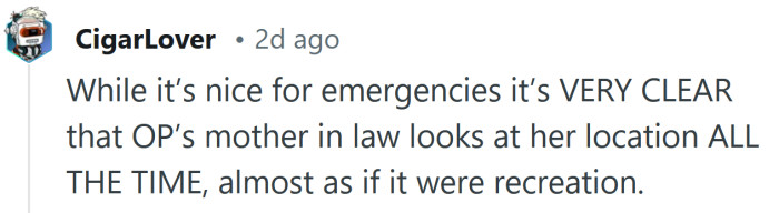 It's good for emergencies, but not all the time.