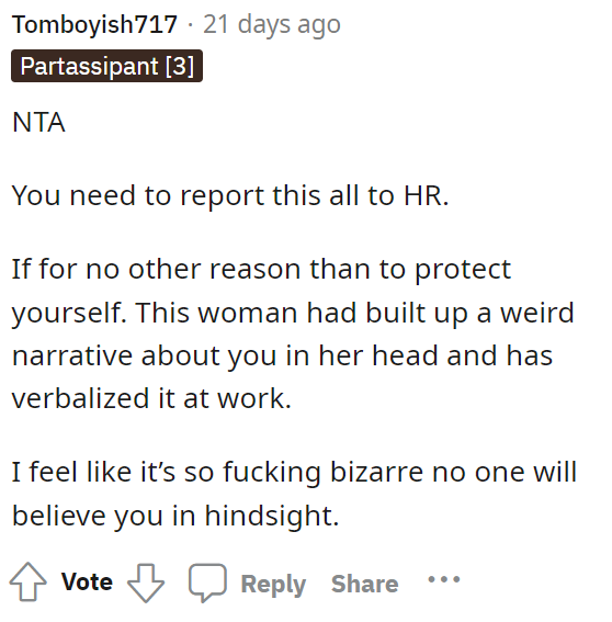 People quickly came to the comments and informed OP that he's NTA here because he really did nothing wrong.