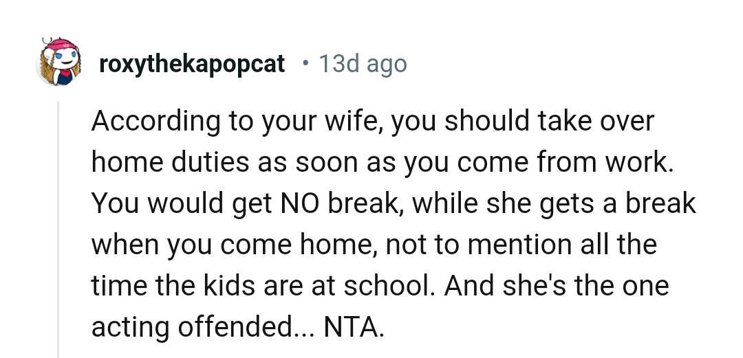 She's the one getting offended