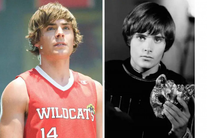 5. Zac Efron’s doppelganger is Leonard Whiting from 1968’s Romeo and Juliet. An evident connection.