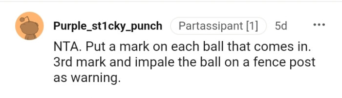 This Redditor would put a mark on each ball that comes in.