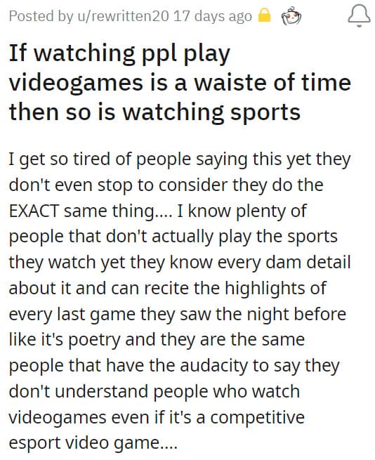 18. You don't get to decide what is a waste of time