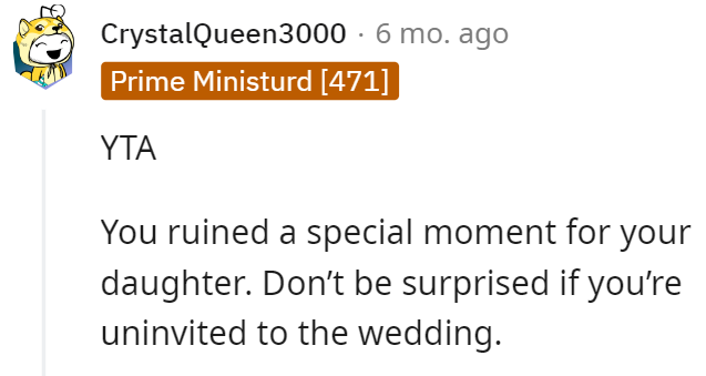 Ruining a Special Moment