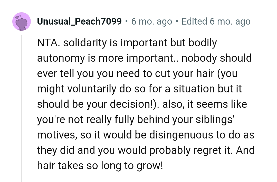 The OP Sounds as If She Is Not Fully in Support of Her Siblings' Motives