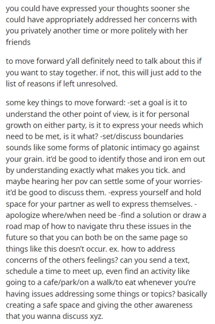 This is the continuation of the comment, offering OP advice on how he can handle this in the future.