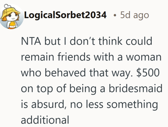 When it starts to affect the friendship itself, it’s no longer just about the gift.