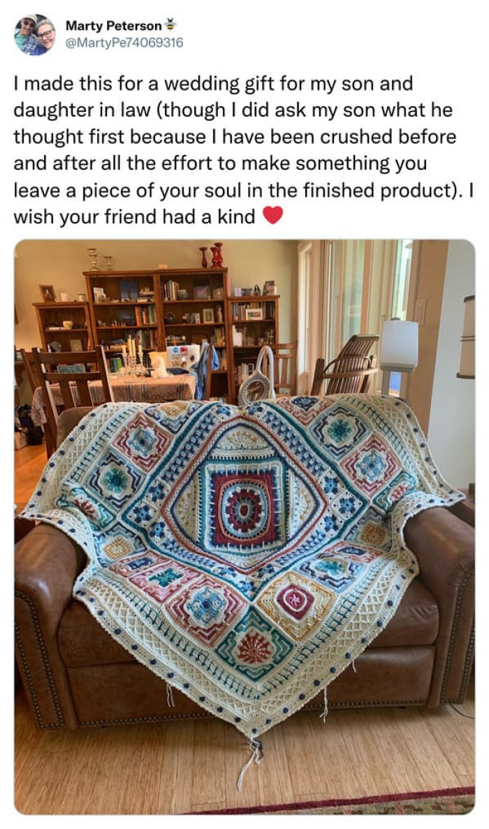 A wedding gift for my son