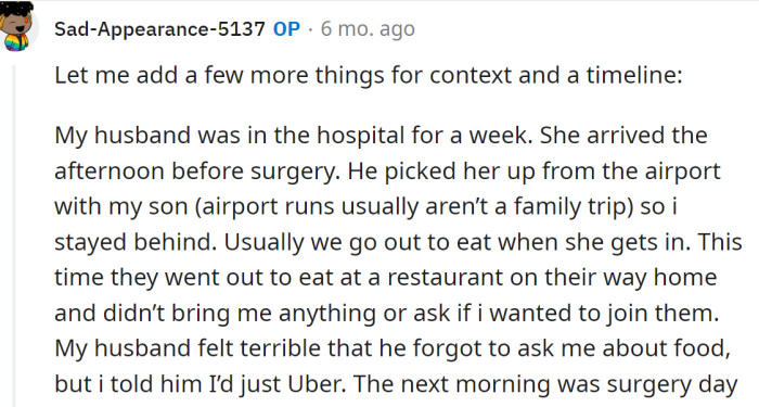 The OP wanted to explain some things.