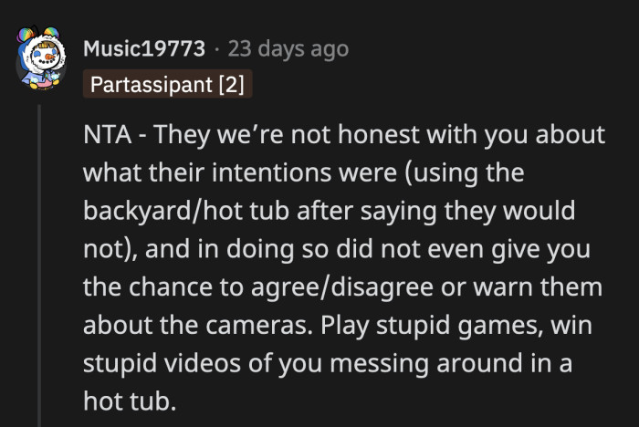 I wonder if OP's friend will work up the nerve to apologize to him eventually