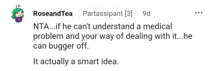 19. He can't understand a medical problem