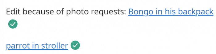 OP was getting photo requests. Not of them, of course—of Bongo.