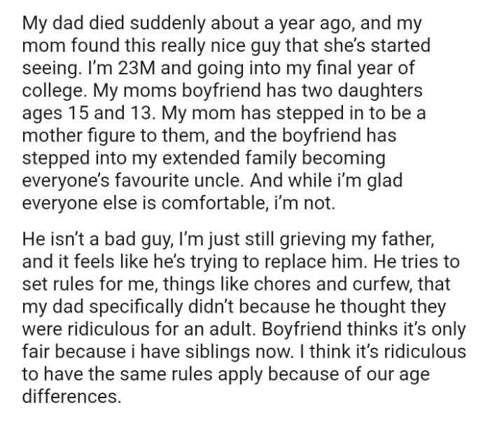 The boyfriend has stepped into the OP's extended family, becoming everyone’s favorite uncle.