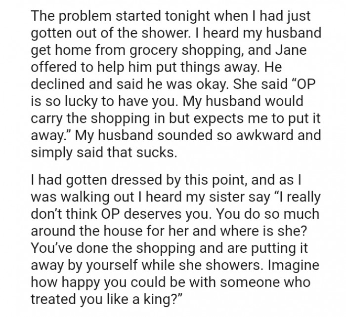 My Husband Will Carry the Shopping In but Expects Me to Put It Away