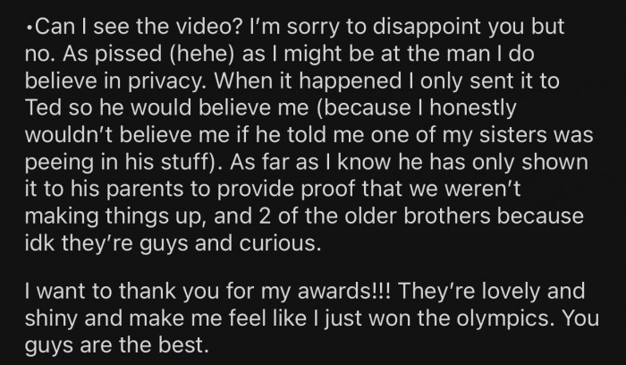 Some users asked to see the video OP recorded.