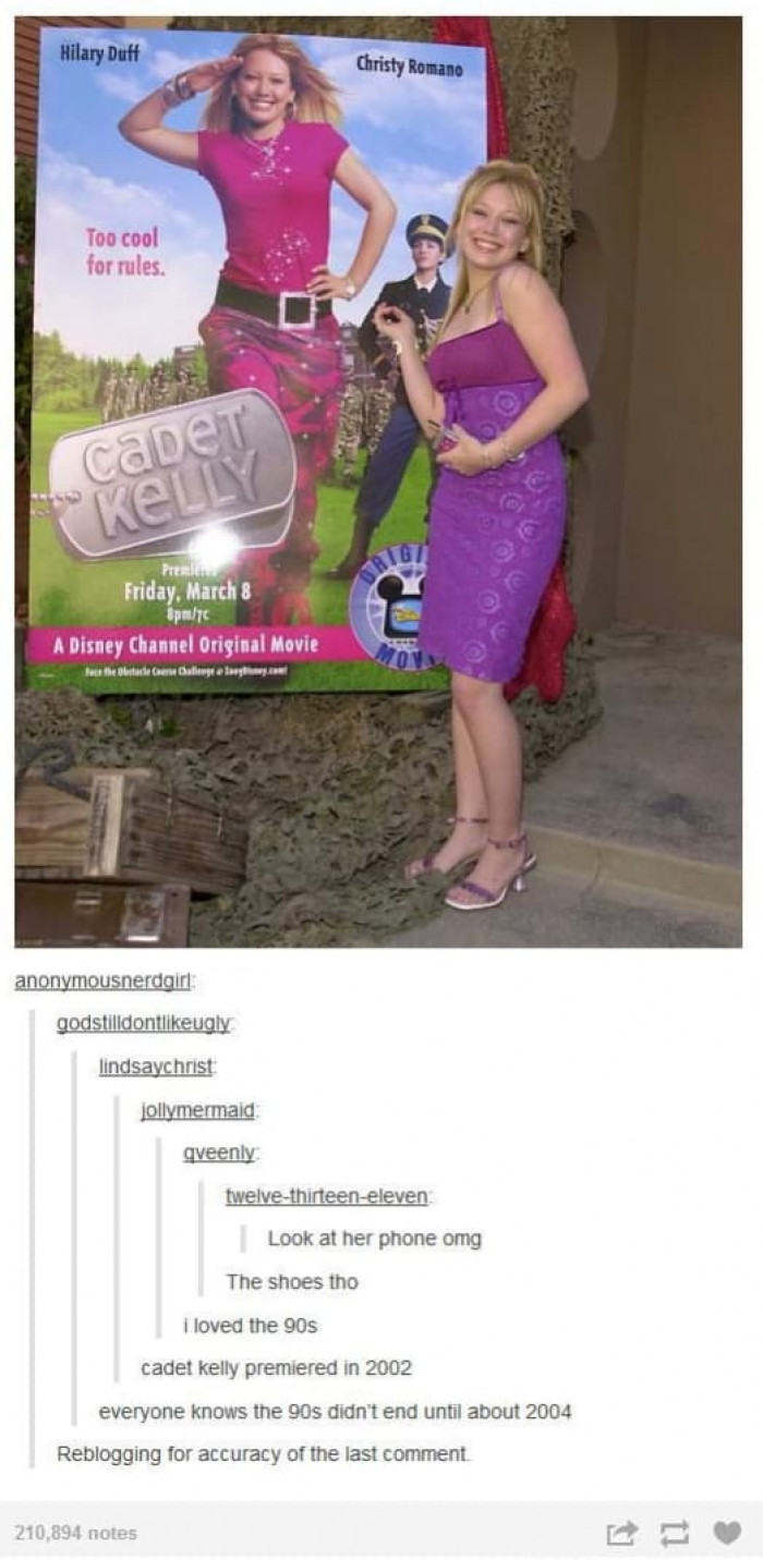 9. Did you know that 2004 is still the '90s?