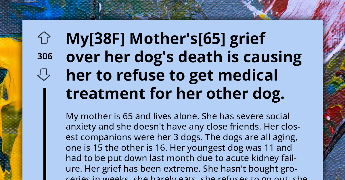 Heartbroken Senior Refuses To Take Sick Dog To Vet After Losing First One To Euthanasia