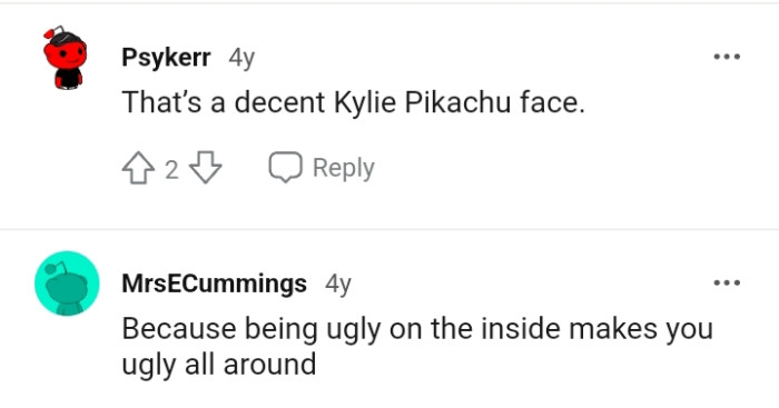 This Redditor is of the opinion that once you're ugly on the inside, it makes you ugly all around