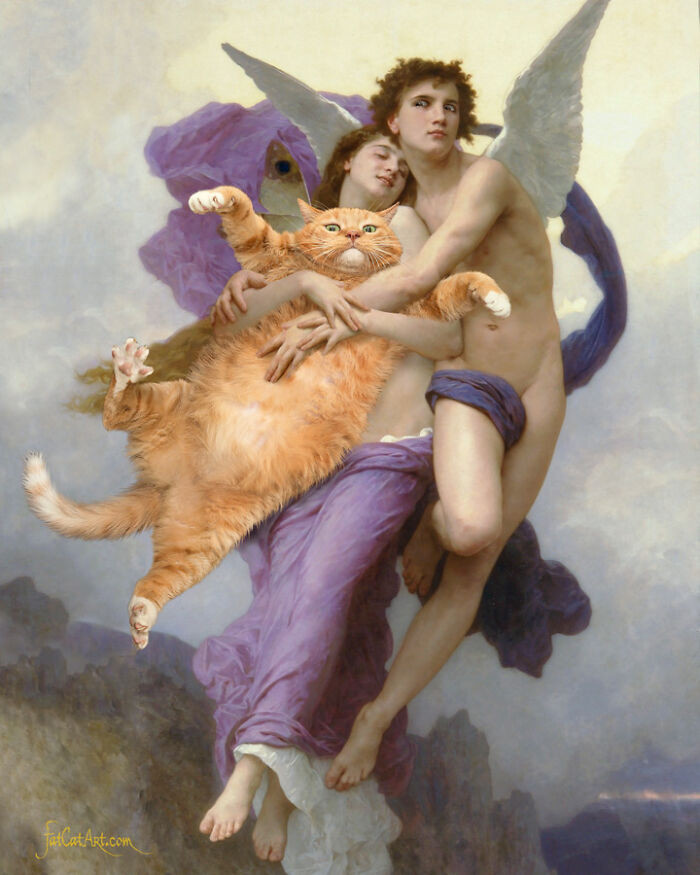 “The Abduction Of Psyche And The Fat Cat”