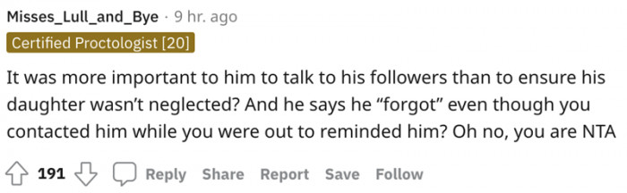 His followers are clearly more important to him