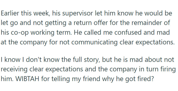 Not only did he skip the in-person days without giving his supervisor proper notice, but he also frequently lagged in his tasks.