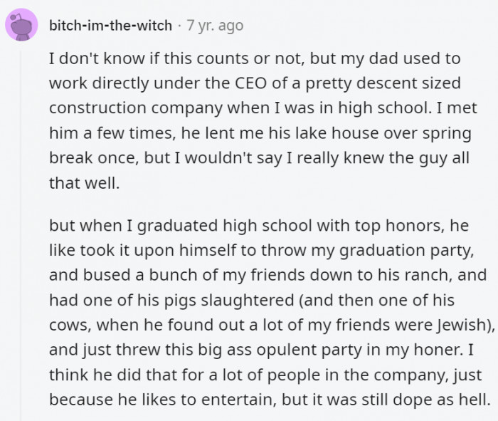 13. This guy really knows how to throw a party