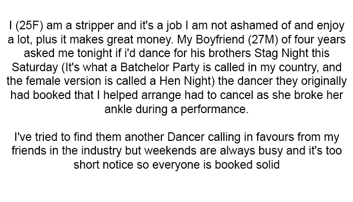 I (25F) am a stripper, and it's a job I am not ashamed of and enjoy a lot