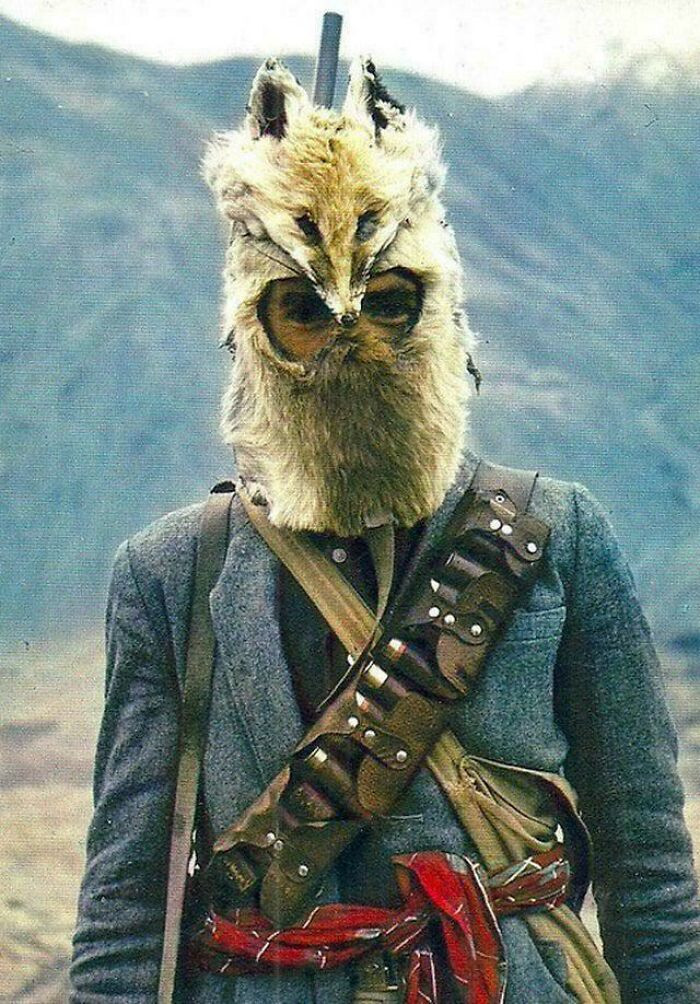 "Afghan Hunter With A Fox-Mask, 1970s"