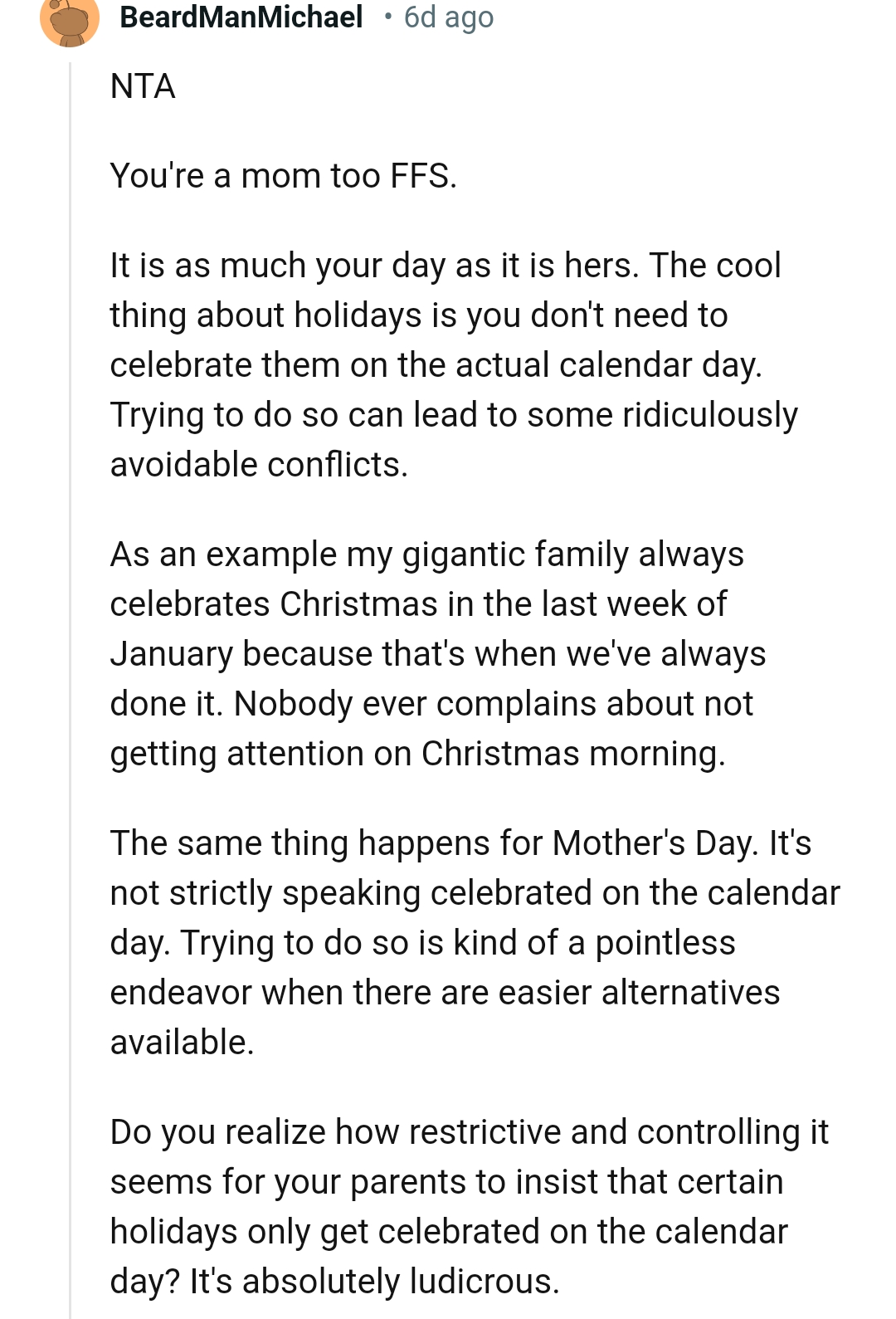 The Cool Thing About Holidays Is That You Don't Need to Celebrate Them on the Actual Date