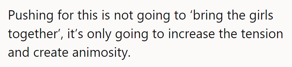 The elusive quest for family harmony—but stirring the pot might just spice things up, not smooth them over.